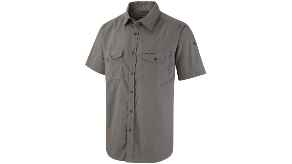 Crag Hoppers Kiwi Short Sleeve Shirt - Men's -Ashen-Small
