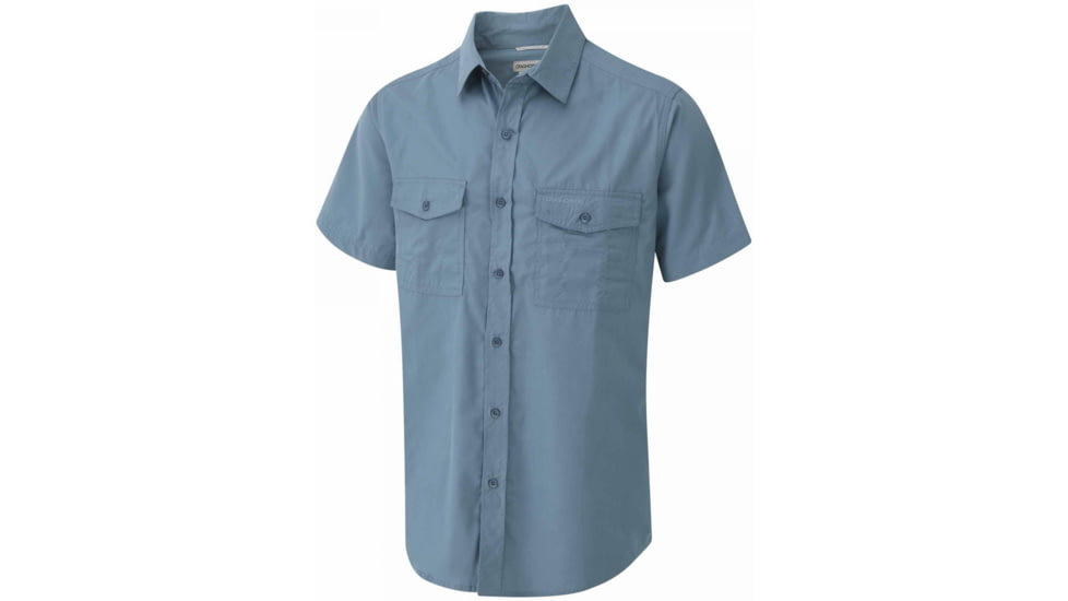 Crag Hoppers Kiwi Short Sleeve Shirt - Men's -Provincial Blue-Medium
