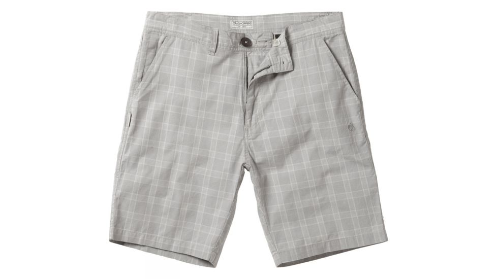 Crag Hoppers Mathis Short - Men's -Quarry Grey Check-36 Waist