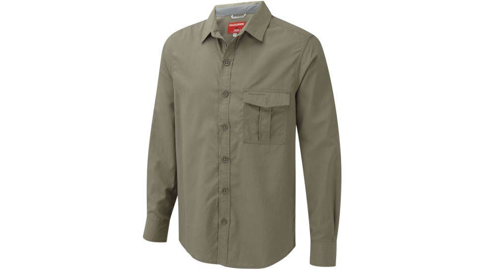 Nosilife Explorer Long-Sleeved Shirt - Mens-Dusky Green-Small