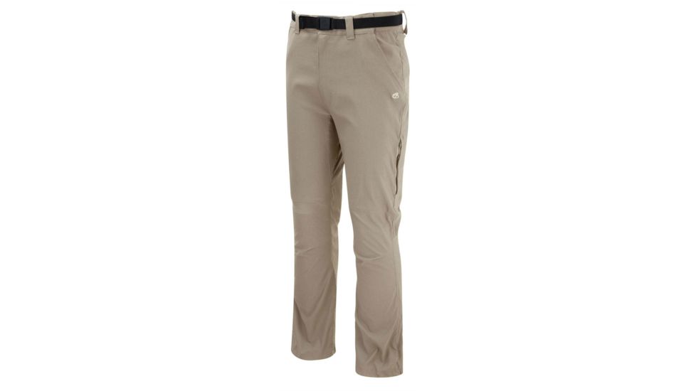 Crag Hoppers Nosilife Stretch Convertible Trousers - Men's-Pebble-Regular Inseam-32 Waist