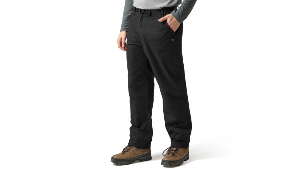Craghoppers Classic Kiwi Trousers, Black, 30 Waist, CMJ100L-800030