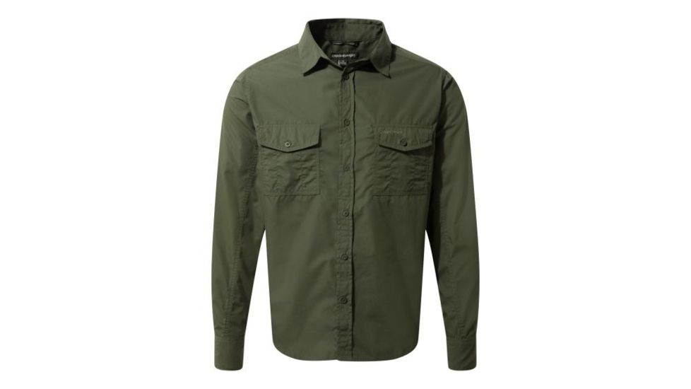 Craghoppers Kiwi Long Sleeve Shirt, Cedar, S, CMS338-1TG50