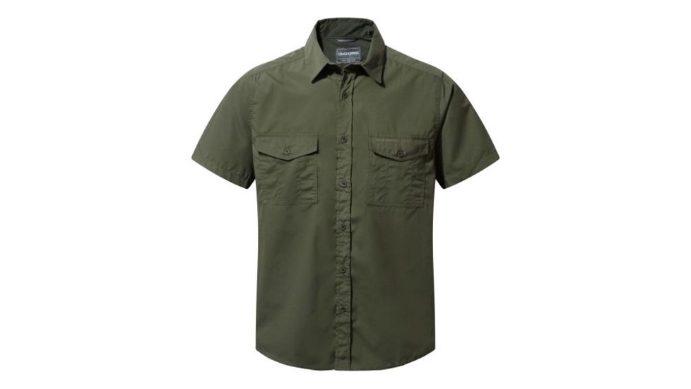 Craghoppers Kiwi Short Sleeve Shirt, Cedar, L, CMS339-1TG70