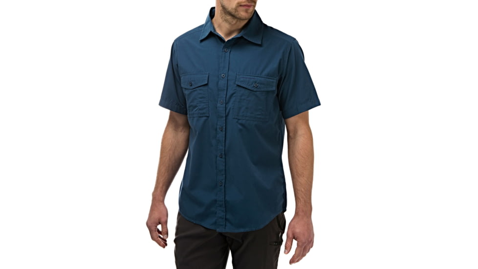 Craghoppers Kiwi Short Sleeve Shirt, Faded Indigo, XXXXL, CMS339-1VE96