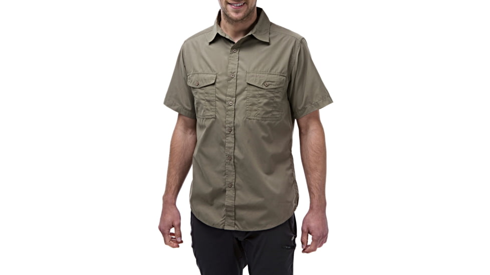 Craghoppers Kiwi Short Sleeve Shirt, Pebble, XXXL, CMS339-62A95