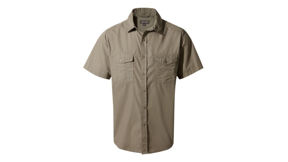Craghoppers Kiwi Short Sleeve Shirt, Pebble, XXXL, CMS339-62A95