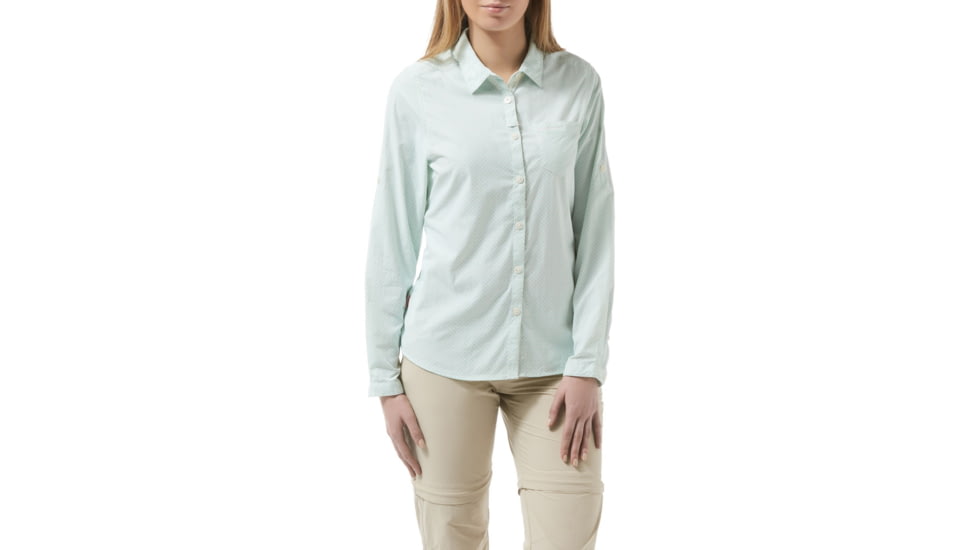 Craghoppers NL Adoni Long Sleeve Shirt, Seaspray, 14, CWS468-9JE18L