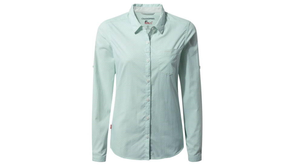 Craghoppers NL Adoni Long Sleeve Shirt, Seaspray, 14, CWS468-9JE18L