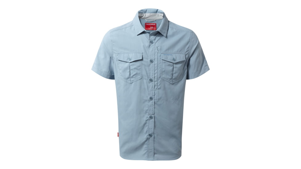 Craghoppers NL Adv Short Sleeve Shirt, Fogle Blue, L, CMS530-39R70