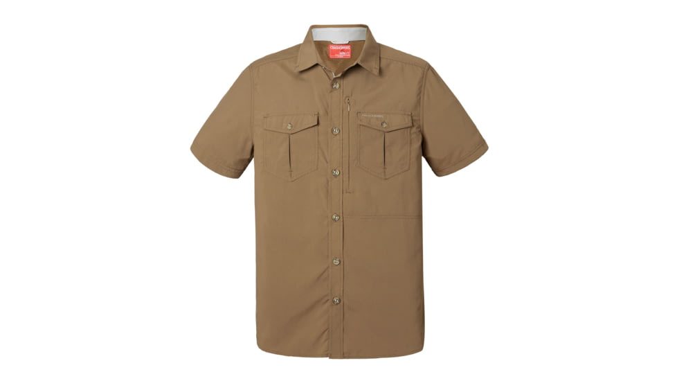 Craghoppers NL Adv Short Sleeve Shirt, Kangaroo, XL, CMS530-9JN80