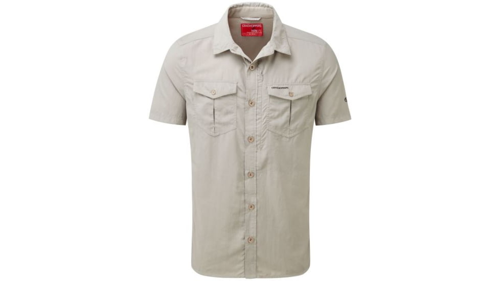 Craghoppers NL Adv Short Sleeve Shirt, Parchment, XXL, CMS530-22290