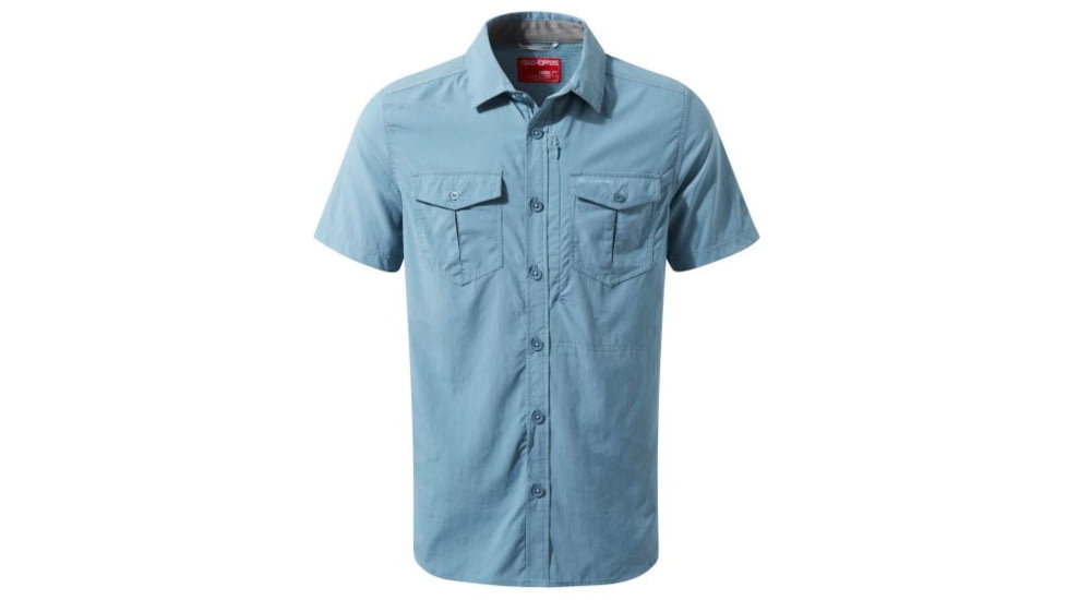 Craghoppers NL Adv Short Sleeve Shirt, Smoke blue, XL, CMS530-51380