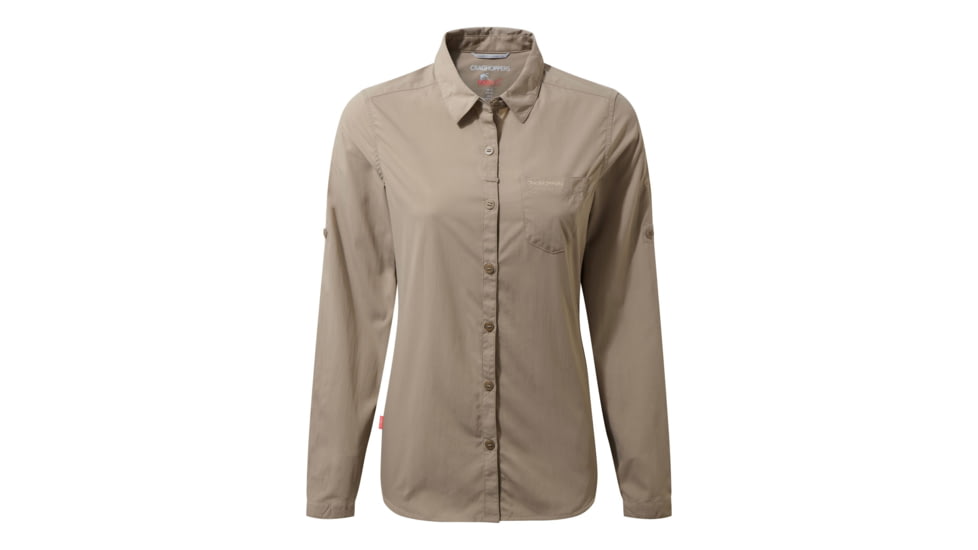 Craghoppers NL Bardo Long Sleeve Shirt, Mushroom, 10, CWS472-73T14L