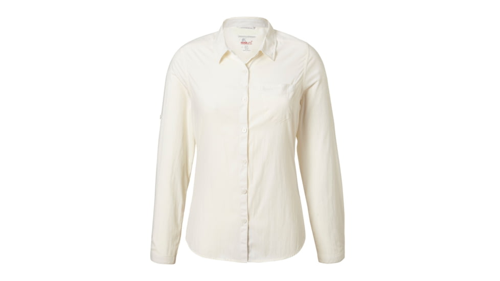 Craghoppers NL Bardo Long Sleeve Shirt, Sea Salt, 10, CWS472-33A14L