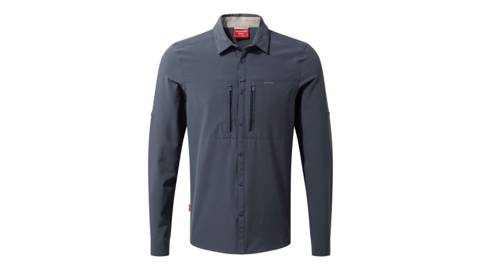 Craghoppers NL ProII Long Sleeve Shirt, Ombre Blue, S, CMS590-3UV50