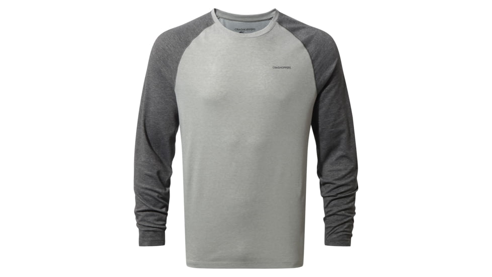 Craghoppers NLife Bayame Long Sleeve T, BlkPMrl/SGMl, XXL, CMT876-7UA90