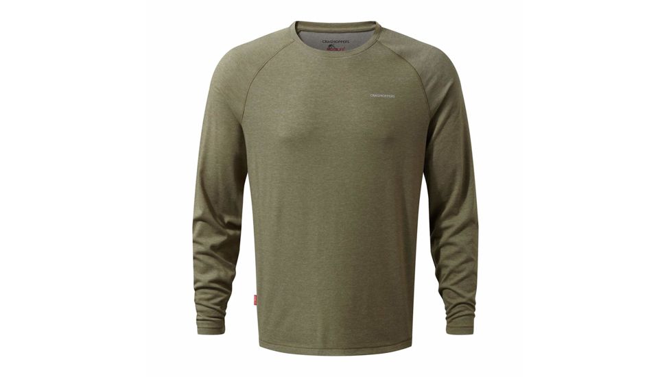 Craghoppers NLife Bayame Long Sleeve T, Kangaroo Mrl, L, CMT876-71V70