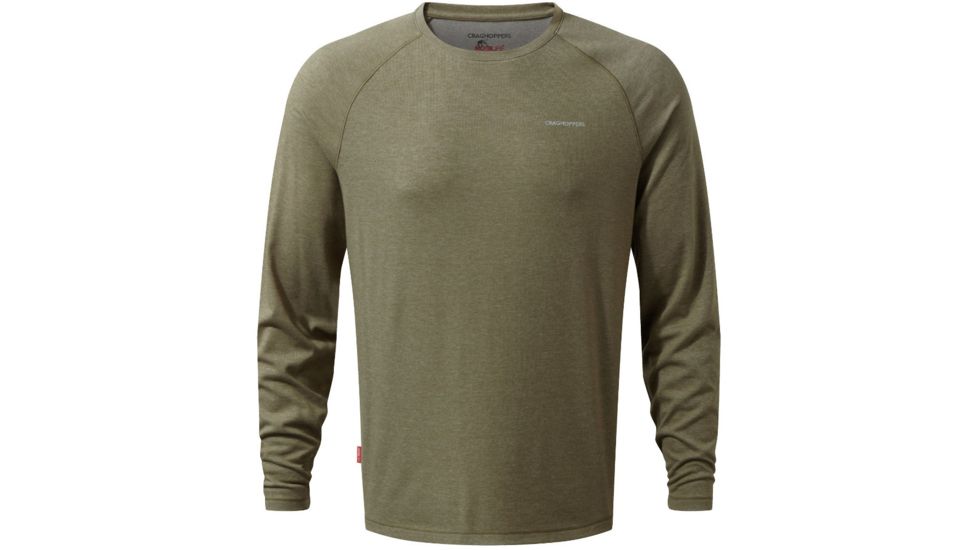 Craghoppers NLife Bayame Long Sleeve T, Kangaroo Mrl, XL, CMT876-71V80