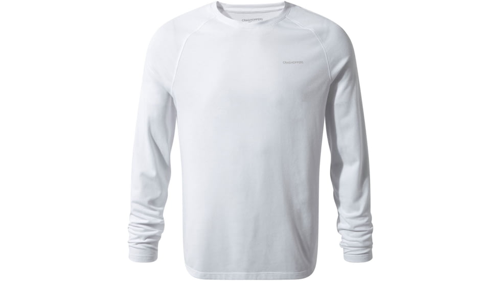 Craghoppers NLife Bayame Long Sleeve T, Optic White, XXL, CMT876-3ER90