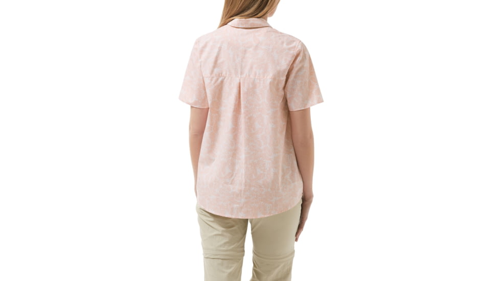 Craghoppers Silla Short Sleeve Shirt, Blsm Pnk Prt, 6, CWS476-44Y10L