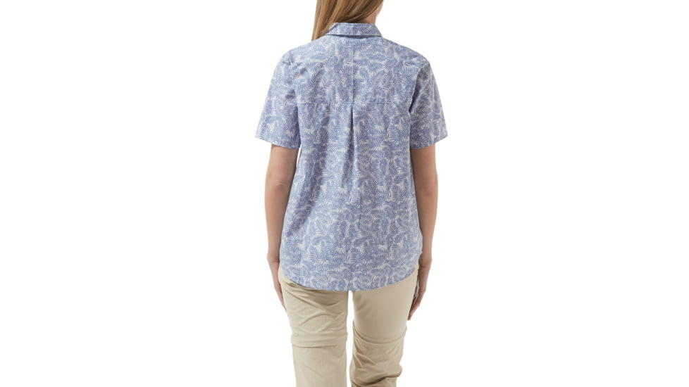 Craghoppers Silla Short Sleeve Shirt, ChinaBlue Pr, 16, CWS476-9KA20L