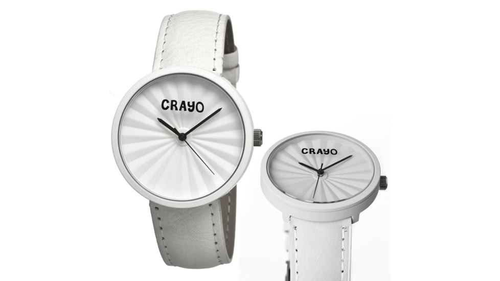 Crayo Cr1501 Pleats Watch, White CRACR1501