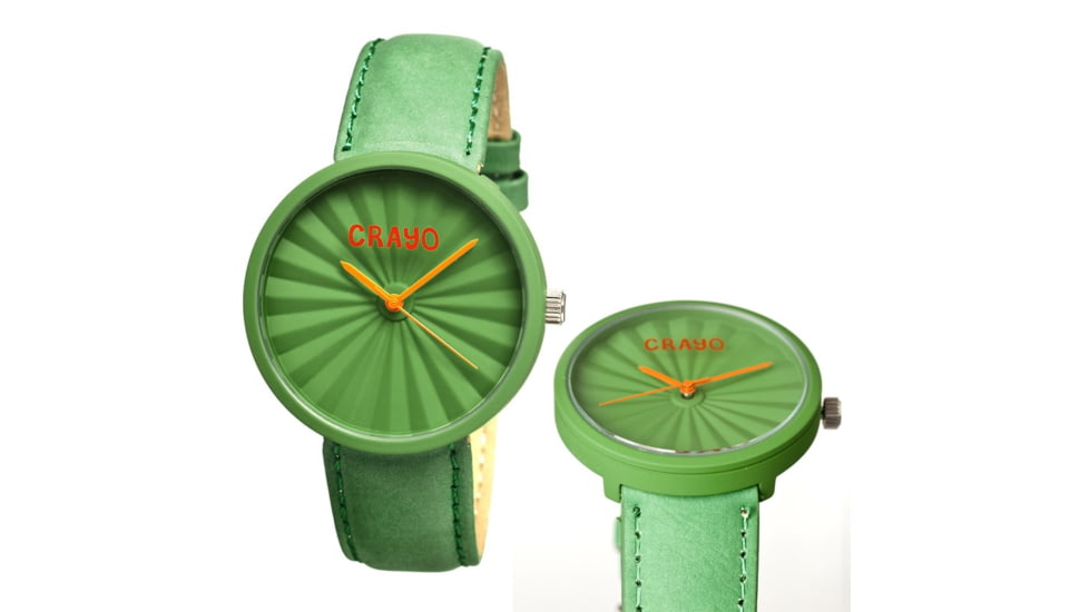 Crayo Cr1502 Pleats Watch, Green CRACR1502