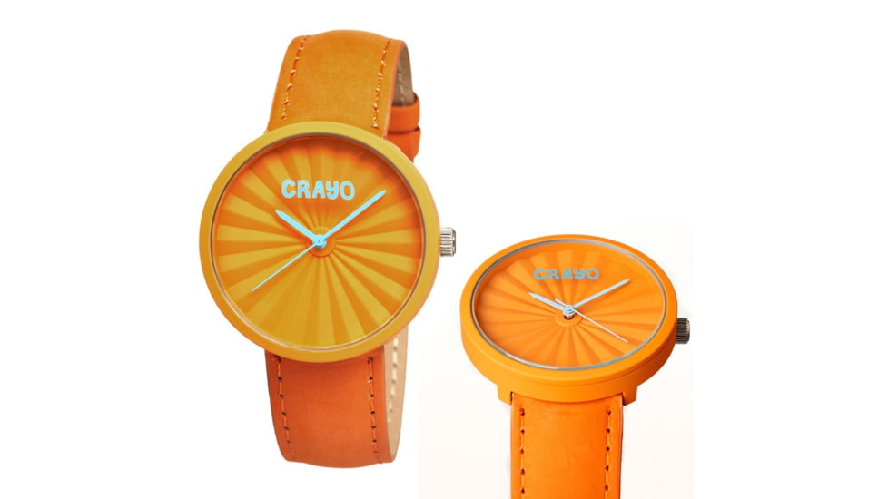 Crayo Cr1504 Pleats Watch, Orange CRACR1504