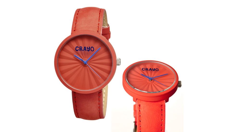 Crayo Pleats 40mm Watch, Red, One Size, CRACR1505