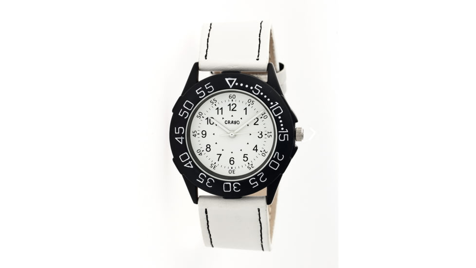 Crayo CR2502 Fun Watch, White, 40mm, Quartz CRACR2502