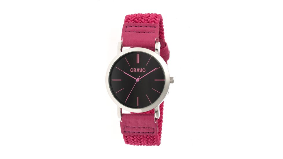 Crayo CR2706 Symphony Watch, Hot Pink, 39mm, Quartz CRACR2706