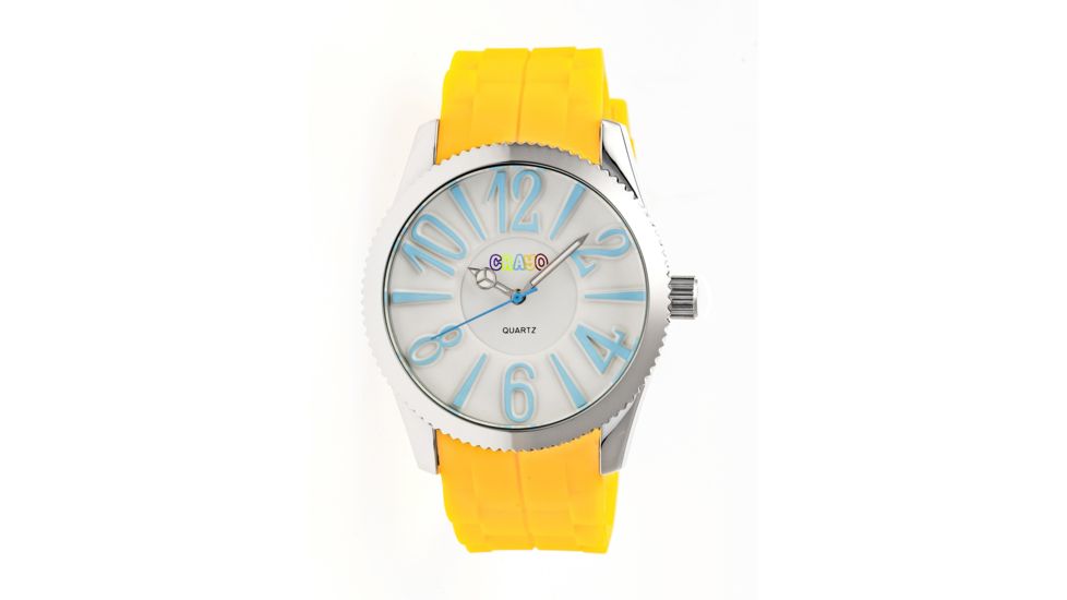 Crayo CR2903 Magnificent Watch, Yellow, 42mm, Quartz CRACR2903