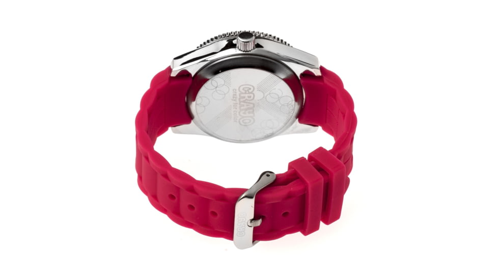 Crayo CR2907 Magnificent Mens Watch, Hot Pink, 42mm, Quartz CRACR2907