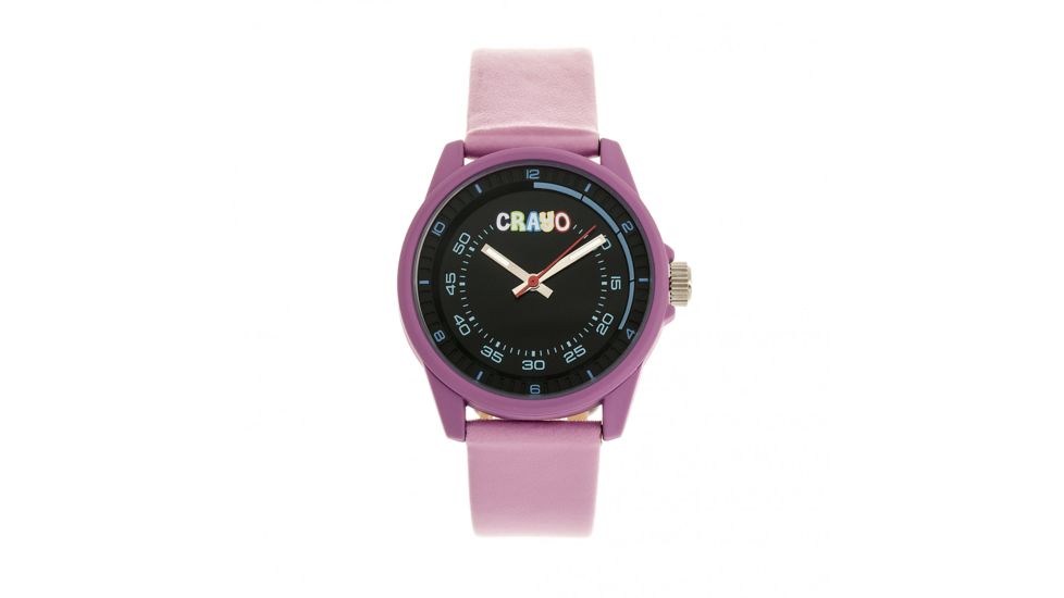 Crayo Jolt Leatherette Strap Watch, Light Pink, CRACR4905