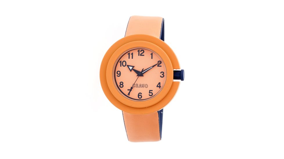 Crayo Equinox Quartz Watch, Orange/Navy, Standard CRACR2802
