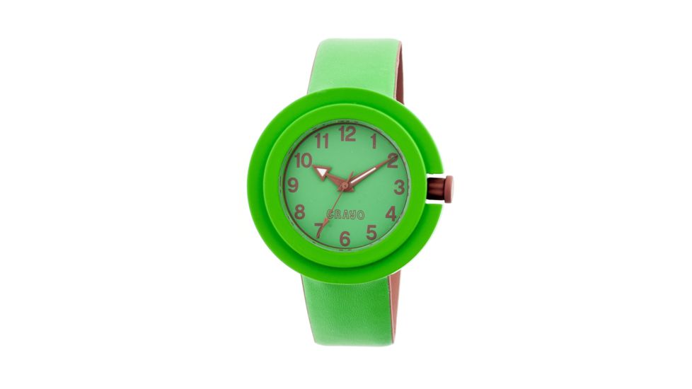 Crayo Equinox Quartz Watch, Green/Brown, Standard CRACR2803