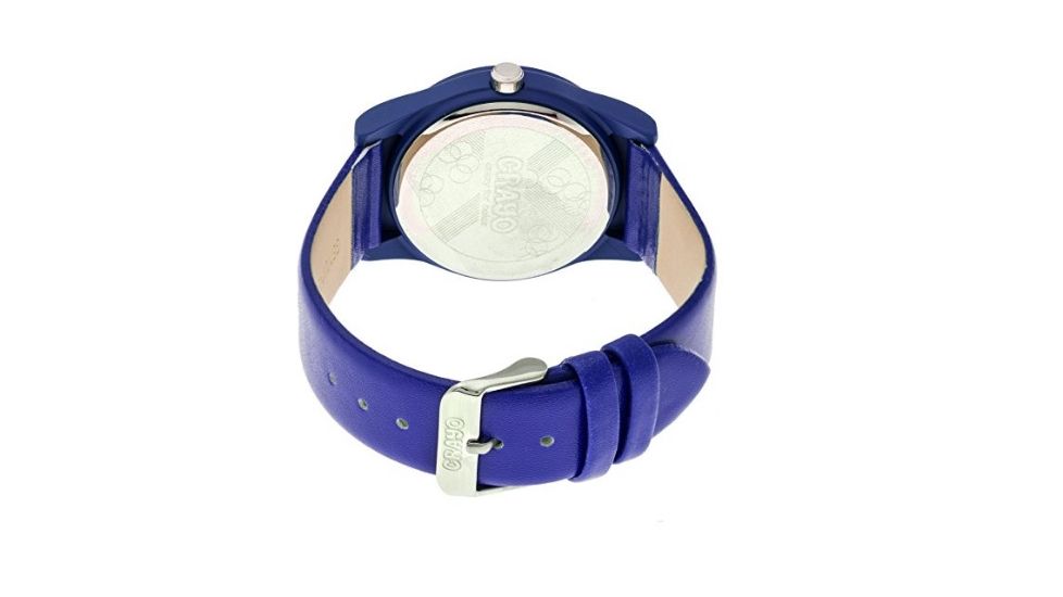 Crayo Womens Dazzle Leather-Band Watch w/Date, Purple, CRACR4103