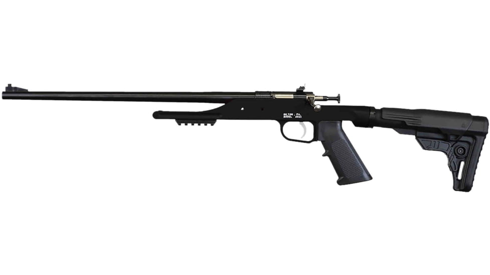 Crickett G2 Left Hand Bolt Action Rifle, .22 Long Rifle, 16.12in Barrel, 1-16, Synthetic Black Stock, Blued, KSA2180LH-FRRMPG