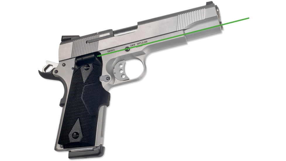Crimson Trace 1911 Government/Commander, Lasergrip, Green Laser, Black LG-401G-DEMO