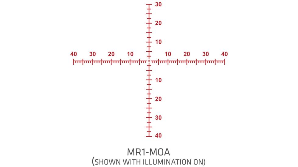 Crimson Trace 2 Series Sport Rifle Scope, 3-9x40mm, FFP, 30mm Tube, MR1-MOA Illuminated Reticle, Black, CSA-2309