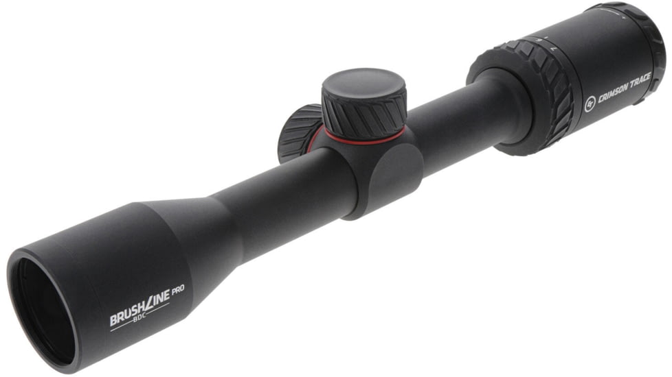 Crimson Trace Brushline Pro Rifle Scope, 2-7x32mm, 1in Tube, Second Focal Plane, CT Custom BDC Rimfire Reticle, MOC Coating, Black, 01-01440