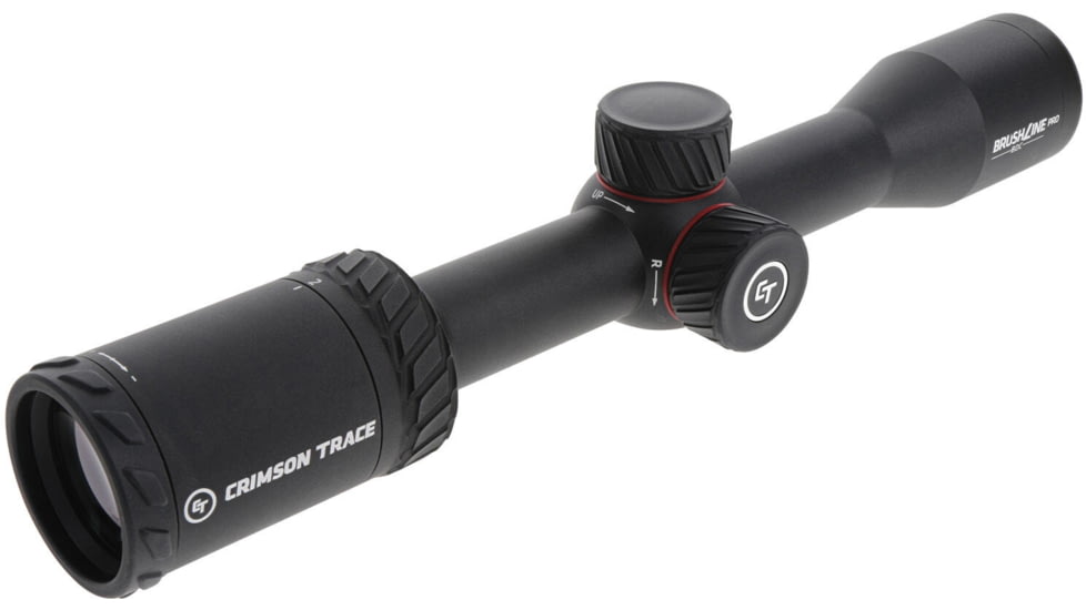 Crimson Trace Brushline Pro Rifle Scope, 2-7x32mm, 1in Tube, Second Focal Plane, CT Custom BDC Rimfire Reticle, MOC Coating, Black, 01-01440