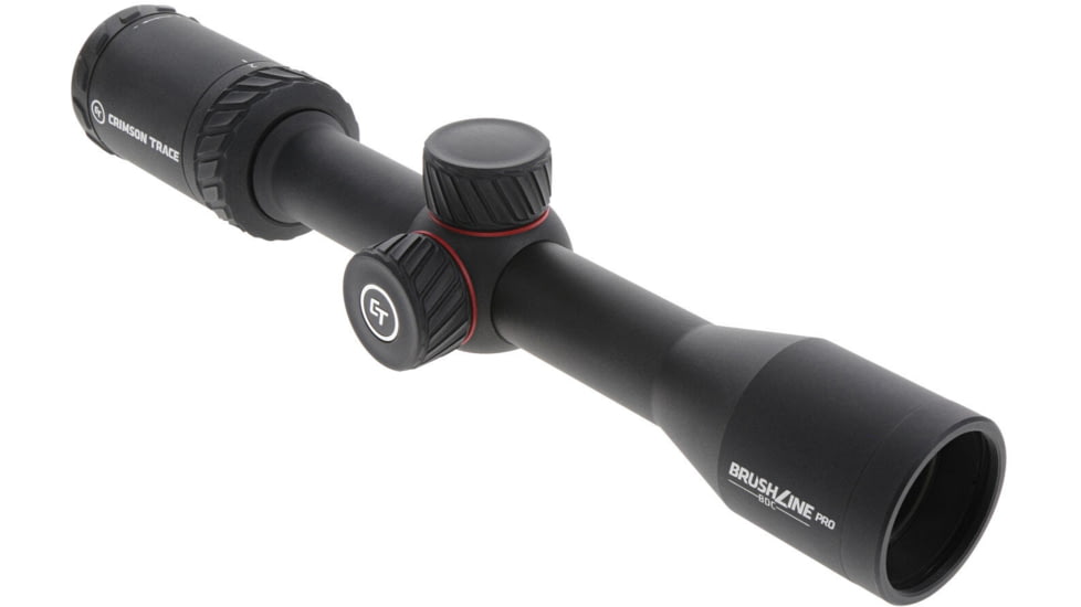 Crimson Trace Brushline Pro Rifle Scope, 2-7x32mm, 1in Tube, Second Focal Plane, CT Custom BDC Rimfire Reticle, MOC Coating, Black, 01-01440