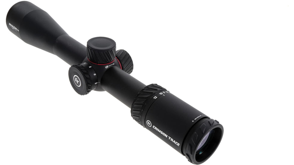 Crimson Trace Brushline Pro Rifle Scope, 3-12x42mm, 30mm Tube, Second Focal Plane, CT Custom BDC PRO Reticle, MOC Coating, Black, 01-01300