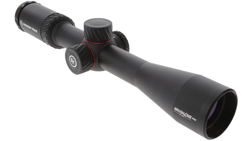 Crimson Trace Brushline Pro Rifle Scope, 3-12x42mm, 30mm Tube, Second Focal Plane, CT Plex Reticle, MOC Coating, Black, 01-01310