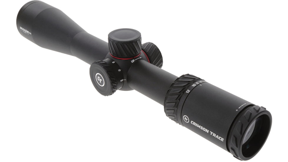 Crimson Trace Brushline Pro Rifle Scope, 3-12x42mm, 30mm Tube, Second Focal Plane, CT Plex Reticle, MOC Coating, Black, 01-01310
