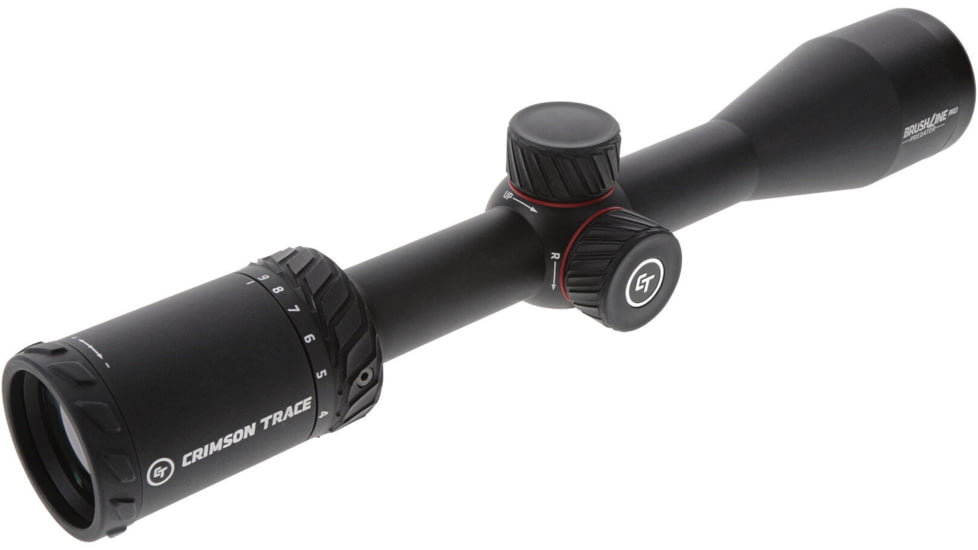 Crimson Trace Brushline Pro Rifle Scope, 3-9x40mm, 1in Tube, Second Focal Plane, CT Custom BDC Predator Reticle, MOC Coating, Black, 01-01520
