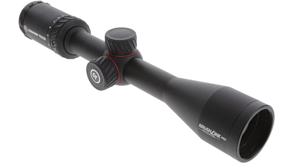 Crimson Trace Brushline Pro Rifle Scope, 3-9x40mm, 1in Tube, Second Focal Plane, CT Custom BDC Predator Reticle, MOC Coating, Black, 01-01520