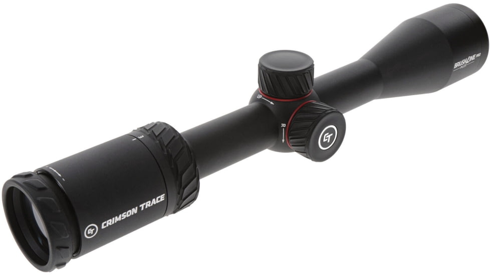 Crimson Trace Brushline Pro Rifle Scope, 3-9x40mm, 1in Tube, Second Focal Plane, CT Plex Reticle, MOC Coating, Black, 01-01450